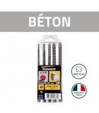 Coffret de 5 forets béton 4GA SDS-Plus DIAGER