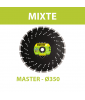 Disque diamant Ø350 Al.25,4 SAS Mixte MASTER TP MIX 102 SAMEDIA