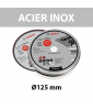 Lot de 10 disques à tronçonner Ø125x1 mm Standard for Inox Rapido BOSCH