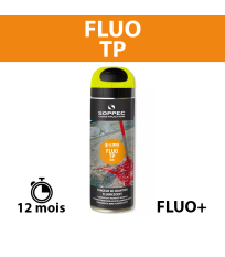 Traceur de chantier Fluo TP Jaune 650ml SOPPEC