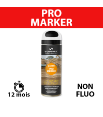 Traceur de chantier non fluorescent Pro Marker Blanc 650ml SOPPEC