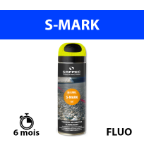 Traceur de chantier fluorescent S MARK Jaune SOPPEC