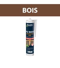 Colle à bois extérieur PU "GEL24" 310ml BOSTIK